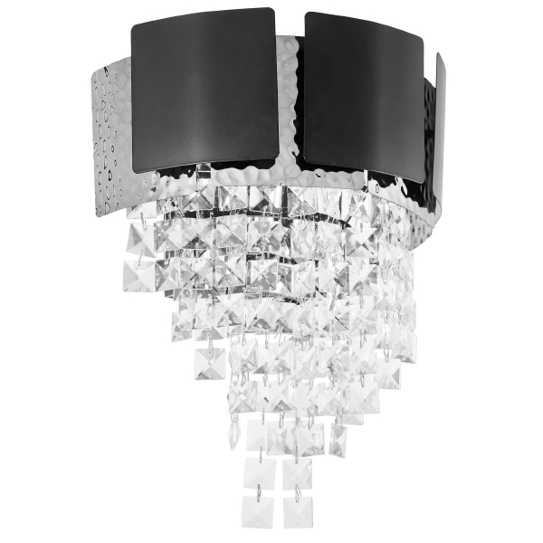 Настенное бра Molina LDW 7045-2 BK+CHR
