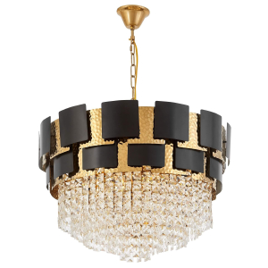 Подвесная люстра Molina LDP 7045-600 BK+GD
