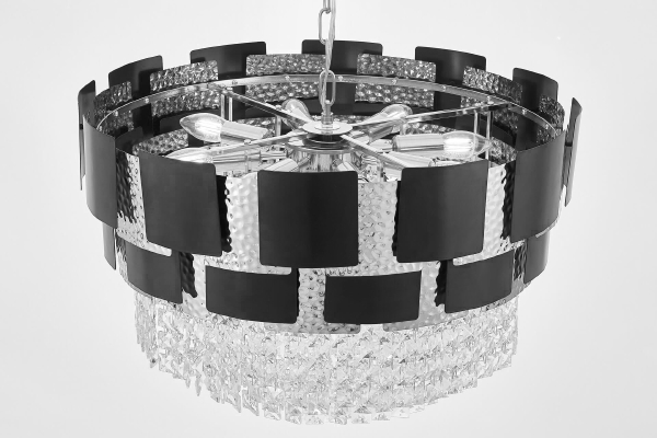 Подвесная люстра Molina LDP 7045-600 BK+CHR