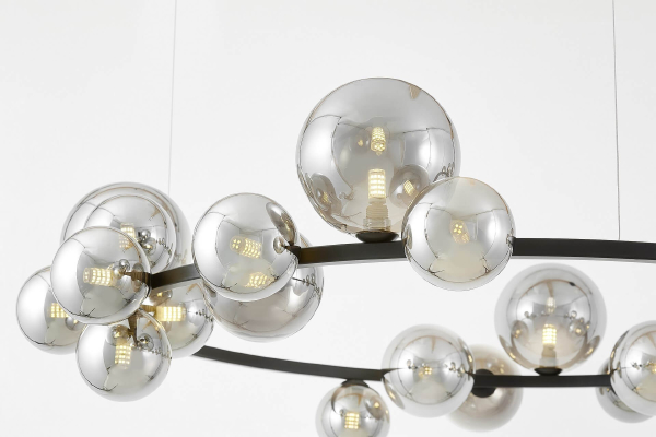 Подвесная люстра Merido LDP 7033-24 BK+GY