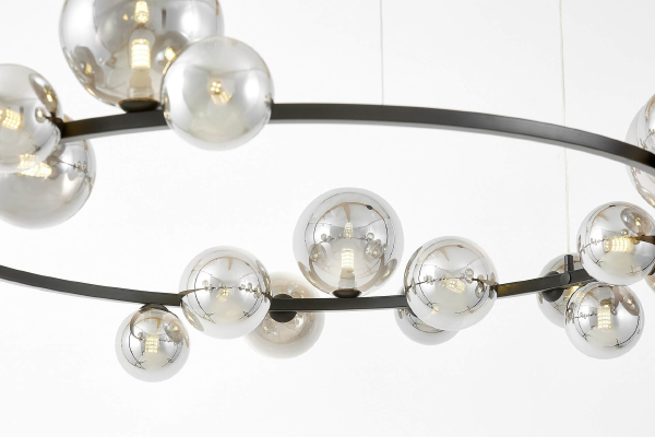 Подвесная люстра Merido LDP 7033-24 BK+GY
