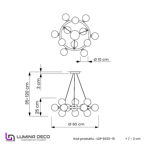 Подвесная люстра Marsiada LDP 6033-25 FGD