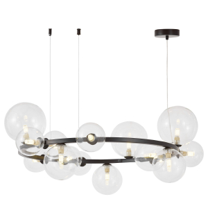 Подвесная люстра Merido LDP 7033-15 BK+CL