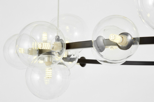 Подвесная люстра Merido LDP 7033-24 BK+CL