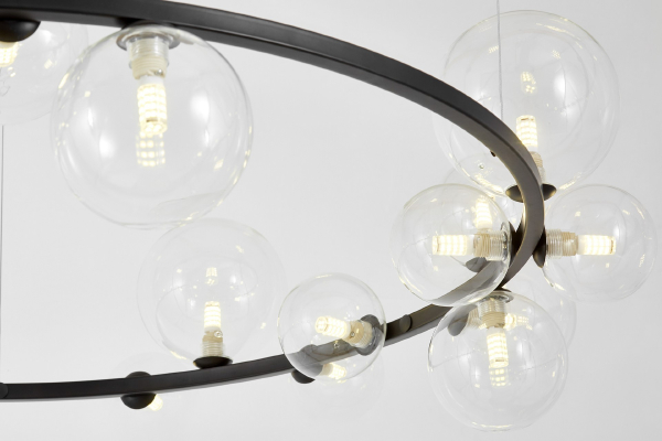 Подвесная люстра Merido LDP 7033-24 BK+CL