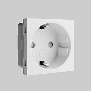 Розетка Werkel W1171160/ Модульная розетка с заземлением и шторками 45*45 (белый)
