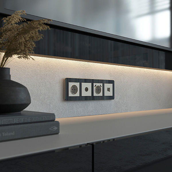 Розетка Werkel W1283004/ ТВ-розетка оконечная (дымчатый)