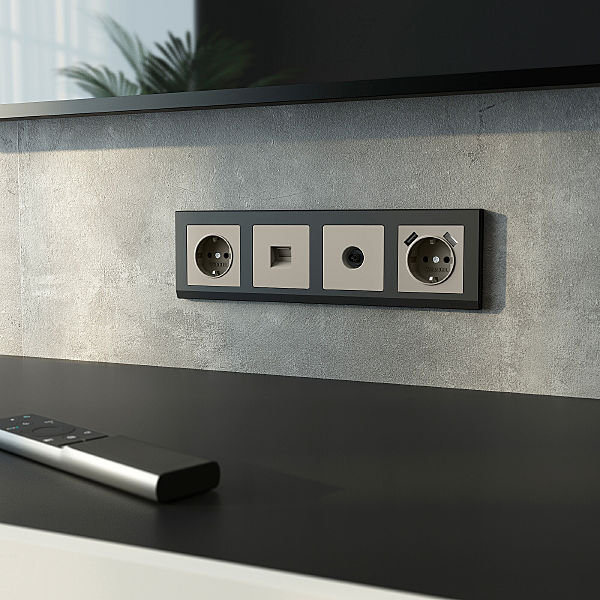 Розетка Werkel W1283004/ ТВ-розетка оконечная (дымчатый)