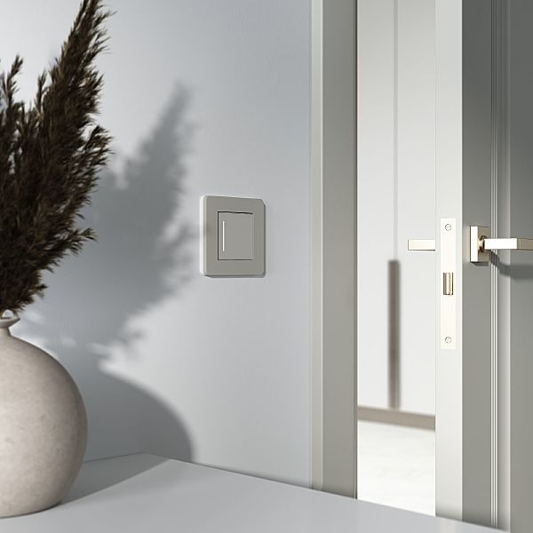 Выключатель Werkel W4512014/ Сенсорный выключатель одноклавишный с подсветкой (дымчатый)