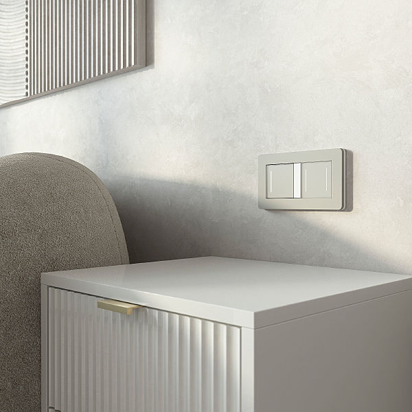 Выключатель Werkel W4512014/ Сенсорный выключатель одноклавишный с подсветкой (дымчатый)