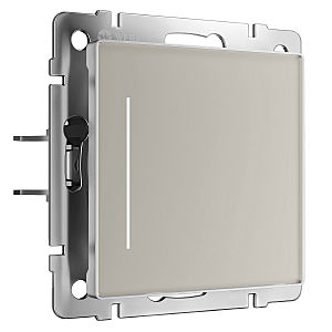 Выключатель Werkel W4512014/ Сенсорный выключатель одноклавишный с подсветкой (дымчатый)