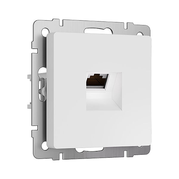 Розетка Werkel W5120001/ Розетка Ethernet RJ-45 cat. 6A экранированная (белый матовый)