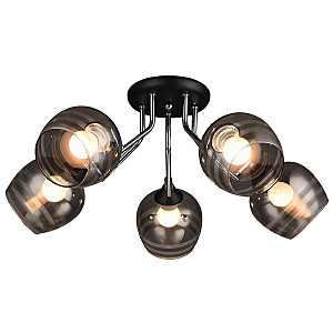 Потолочная люстра IMEX MD.0889-5-S BK+CH