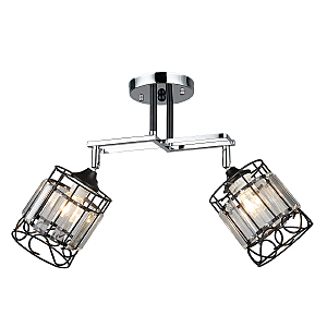 Потолочная люстра IMEX MD.3372-2-S CH+BK