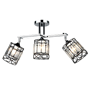 Потолочная люстра IMEX MD.3372-3-S CH+BK