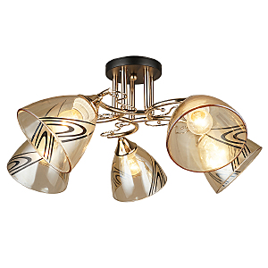 Потолочная люстра IMEX MD.4077-5-S FGD+BK