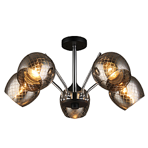 Потолочная люстра IMEX MD.QH-0021-5 CH+BK