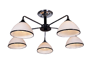 Потолочная люстра IMEX MD.0853-5-S CH+BK