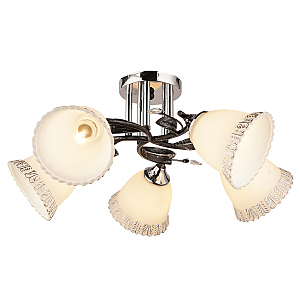 Потолочная люстра IMEX MD.2876-5-S WENGE+CH