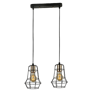 Светильник подвесной IMEX MD.6133-2-P BK+FGD