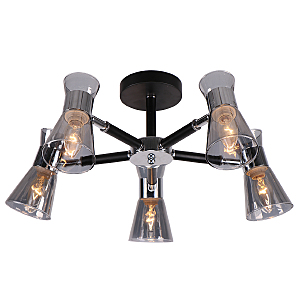 Потолочная люстра IMEX MD.6559-5-S CH+BK