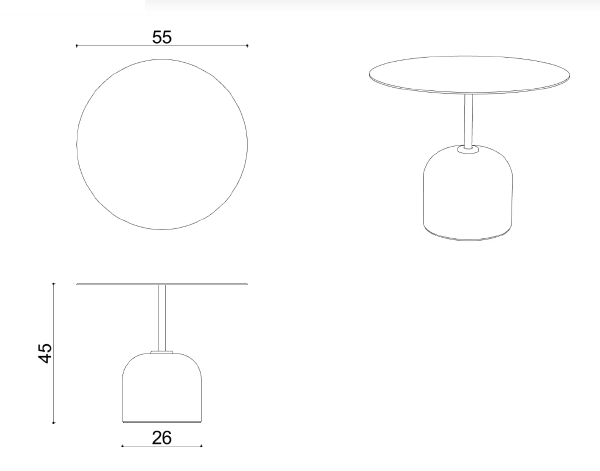 Журнальный стол River River Side Table Ø55