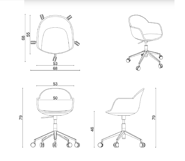 Кресло офисное Rio Rio Office Leg Armchair