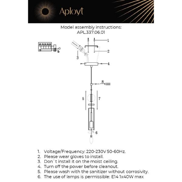Светильник подвесной Izidora APL.337.06.01