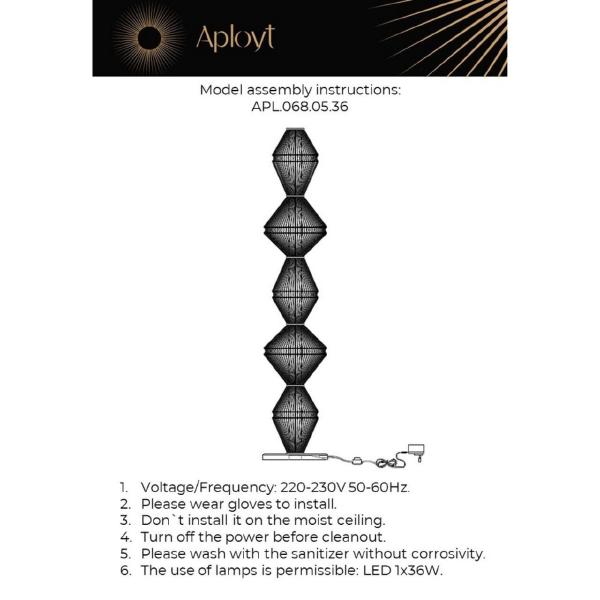 Торшер Dzhakket APL.068.05.36