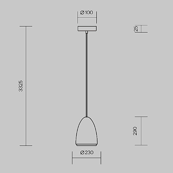 Светильник подвесной Pilastro MOD430PL-01CM