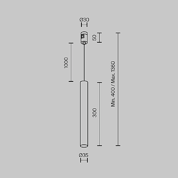 Трековый светильник Focus Led TR155-1-5W3K-B