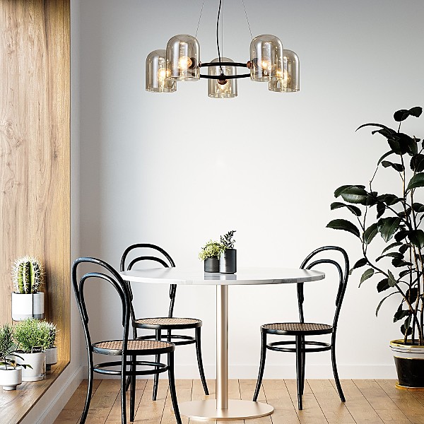 Подвесная люстра G31001 G31001/5BK AMB