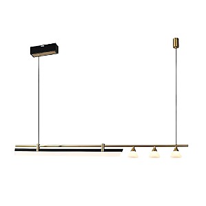 Светильник подвесной G52121 G52121/1+3L GD+BK WT