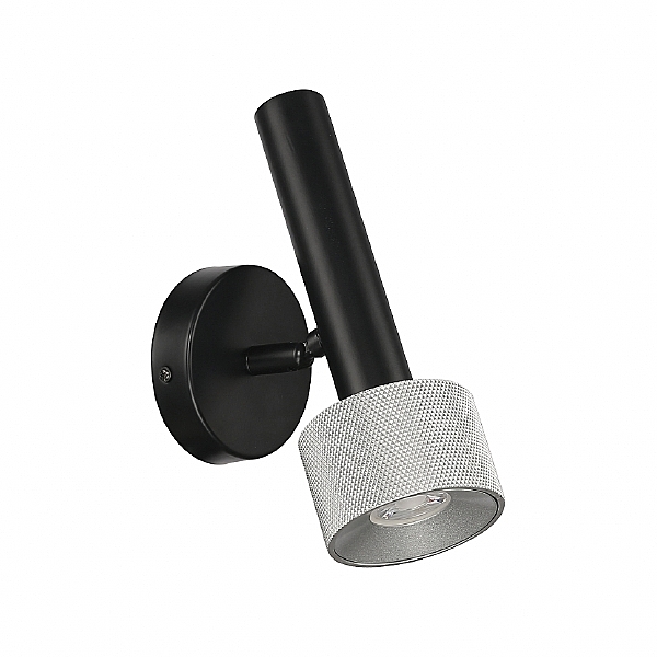 Настенный светильник Delta 2360-1 BK+SL