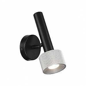 Настенный светильник Delta 2360-1 BK+SL