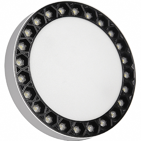 Светильник потолочный Mercury 5552-24W-D165-3/4K-WH+BK