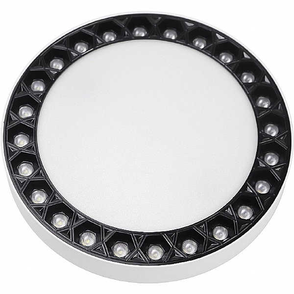 Светильник потолочный Mercury 5552-36W-D217-3/4K-WH+BK