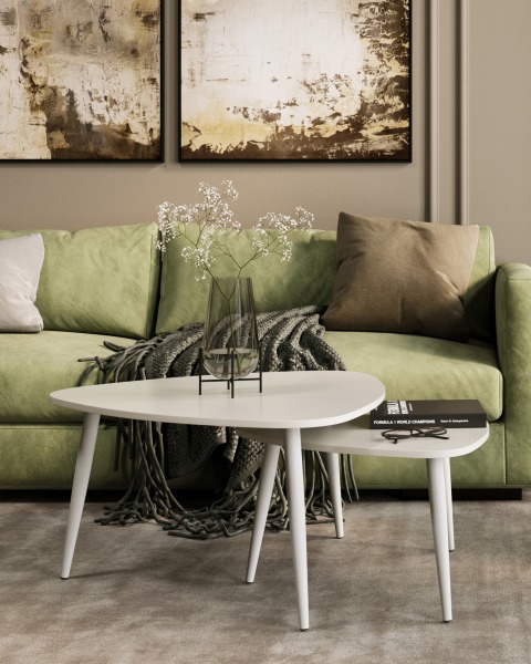 Журнальный стол Агата AGATHA WHITE