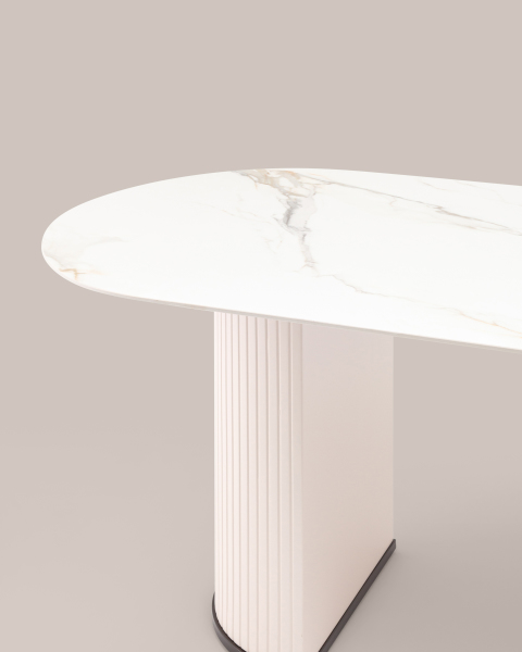 Кухонный стол Opera F-1575 180 top B white DUAL