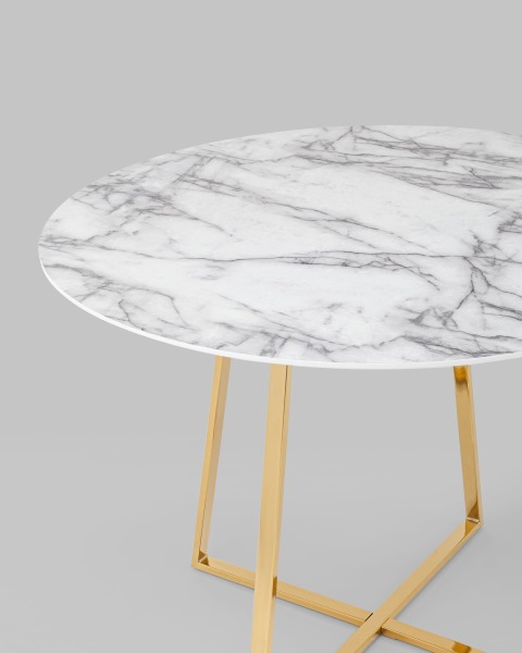 Кухонный стол Дакота FDC8004 wh/gld DUAL