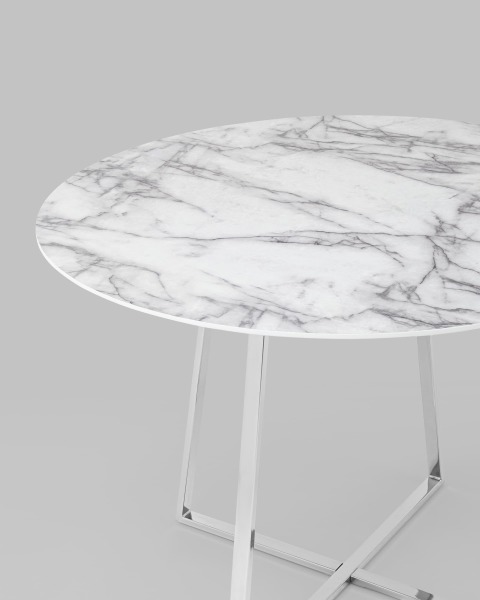 Кухонный стол Дакота FDC8004 wh/chr DUAL