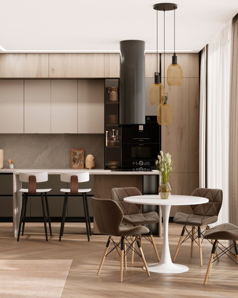 Полубарный стул Ant 8333A white