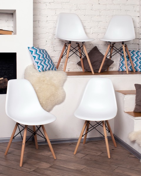 Обеденный стул DSW 8056PP WHITE