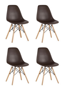 Обеденный стул DSW 8056PP BROWN X4