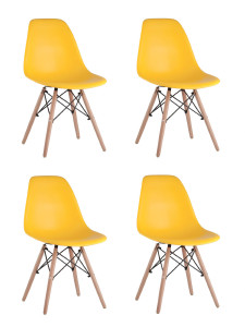 Комплект стульев DSW 8056PP YELLOW X4