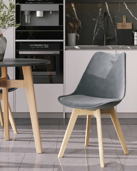 Обеденный стул Frankfurt Y863 velvet grey