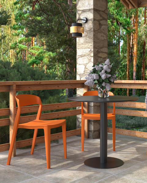 Стул пластиковый Moris SL-7089 orange 60110