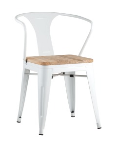 Обеденный стул Tolix Arm Wood YD-H440AR-W LG-02