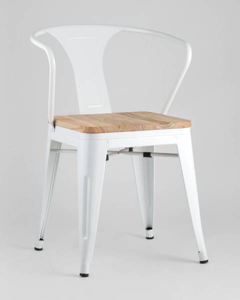 Обеденный стул Tolix Arm Wood YD-H440AR-W LG-02