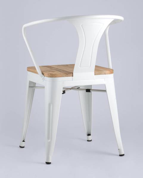 Обеденный стул Tolix Arm Wood YD-H440AR-W LG-02
